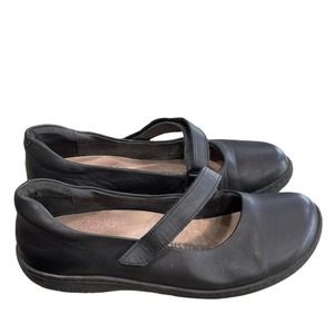 BIRKENSTOCK Black leather Lora Mary Jane loafer Size 39EU 8-8.5US